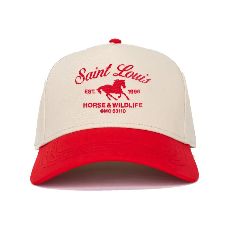 Vintage Saint Laurent Horse Racing Club Cap: Handmade Print