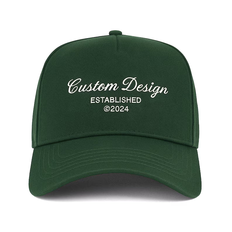 Custom Embroidered Text Solid color Hat