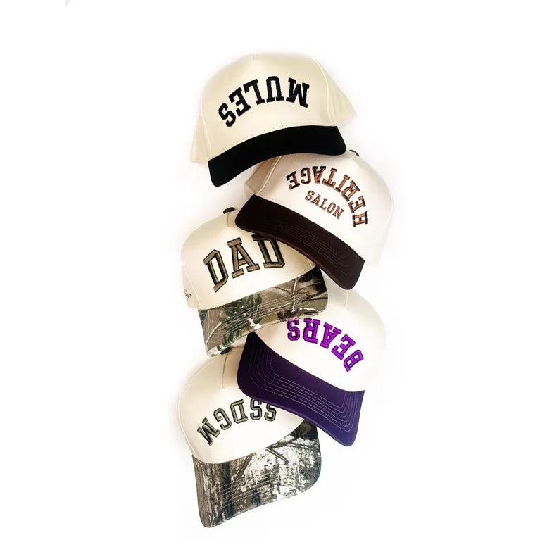 Custom Embroidered Two-Tone Snapback Cap: Personalized Cotton Hat