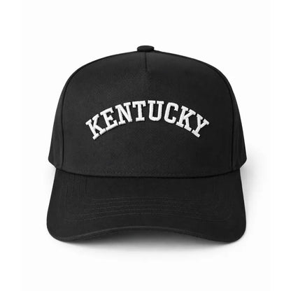 Custom Embroidered solid color Trucker Hat: Personalized Varsity Font solid snapback Cap