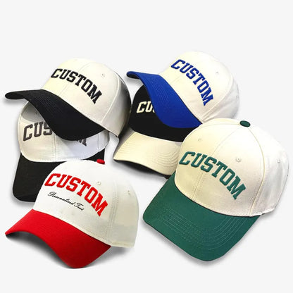 Custom Embroidered Two-Tone Baseball Cap: Personalized Dad Hat
