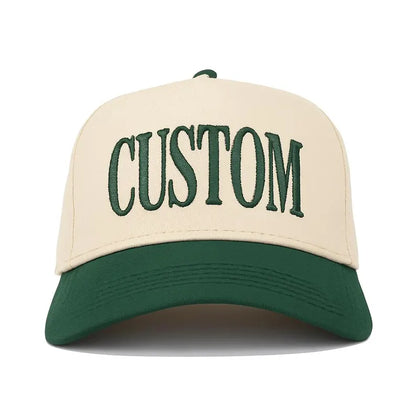 Custom Embroidered Two-Tone Snapback Cap: Personalized Cotton Hat