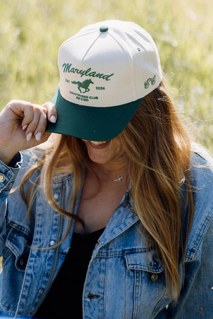Maryland Horse Country Embroidered Trucker Hat