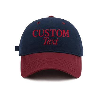 Custom Embroidered Two-Tone Baseball Cap, Personalized Dad hat