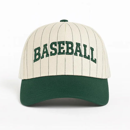 Custom Embroidered Stripe Trucker Hat, Two-Tone Baseball Cap