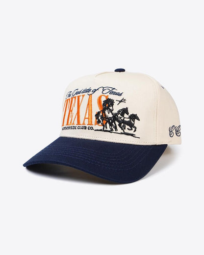 Texas Wild Horses Embroidered Trucker Hat
