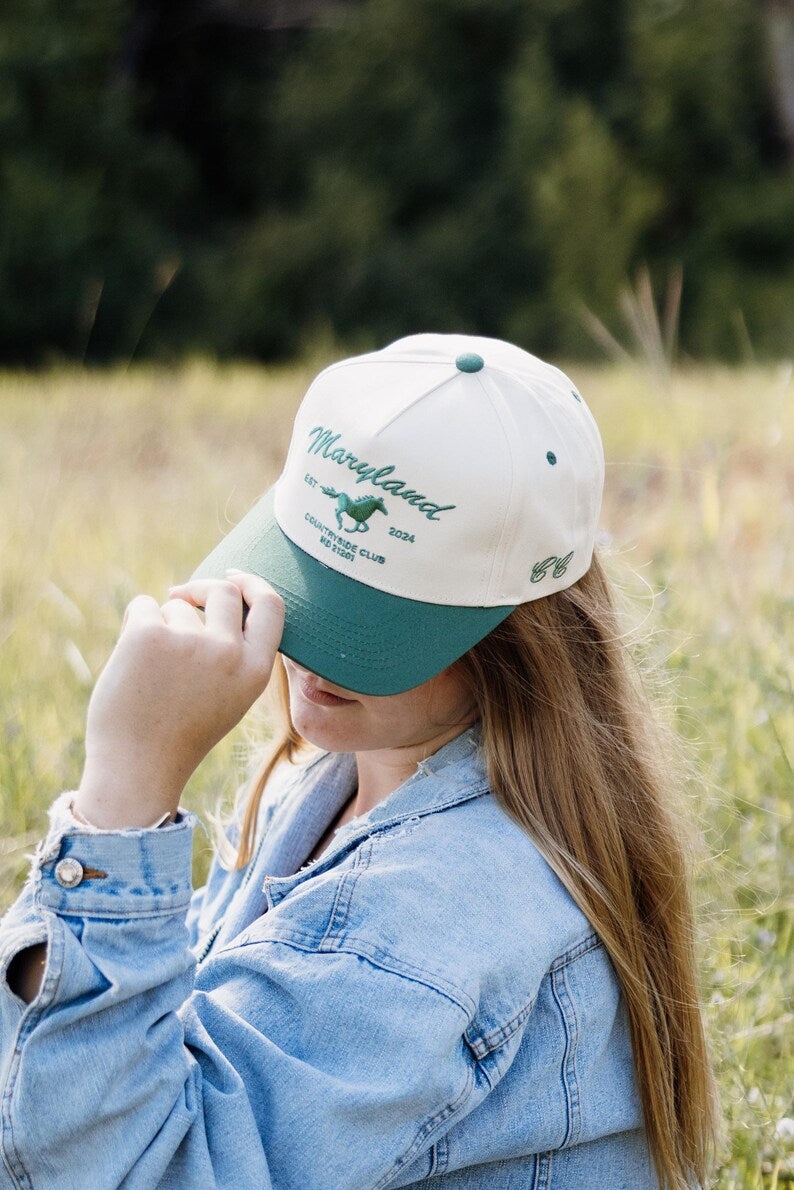 Maryland Horse Country Embroidered Trucker Hat