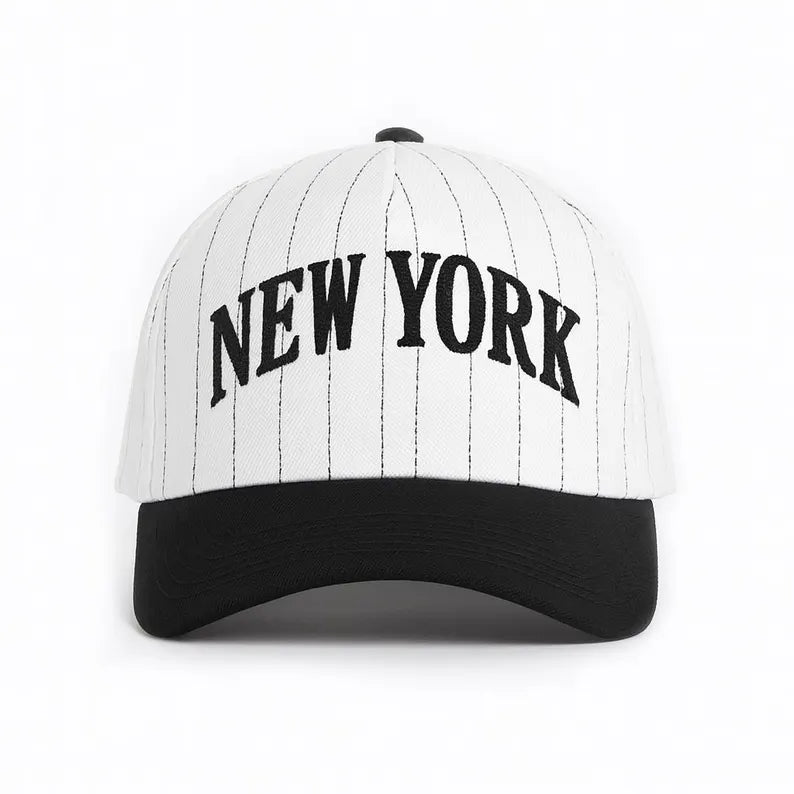Custom Embroidered Stripe Trucker Hat, Two-Tone Baseball Cap