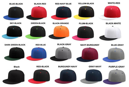 Embroidered Snapback Hat: Custom Two-Tone Arched Text