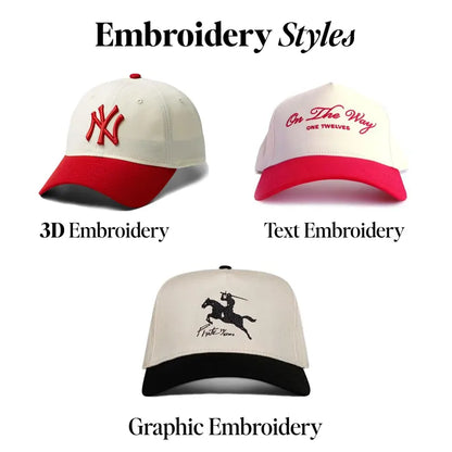 Custom Embroidered Two-Tone Baseball Cap: Personalized Dad Hat