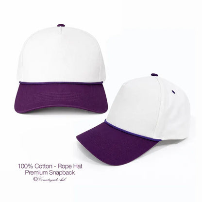 Custom Embroidered Trucker Hat: Personalized Rope Snapback Cap