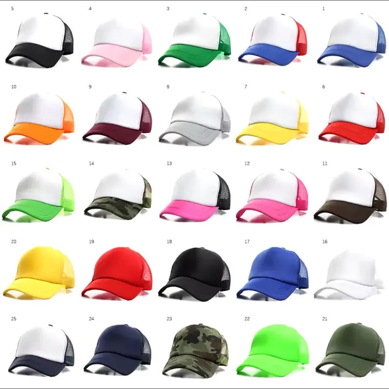 Personalized Trucker Hat: Custom Name Foam Cap