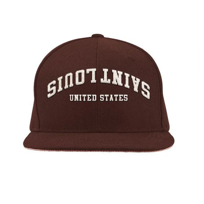 Embroidered Snapback Hat: Custom Two-Tone Arched Text