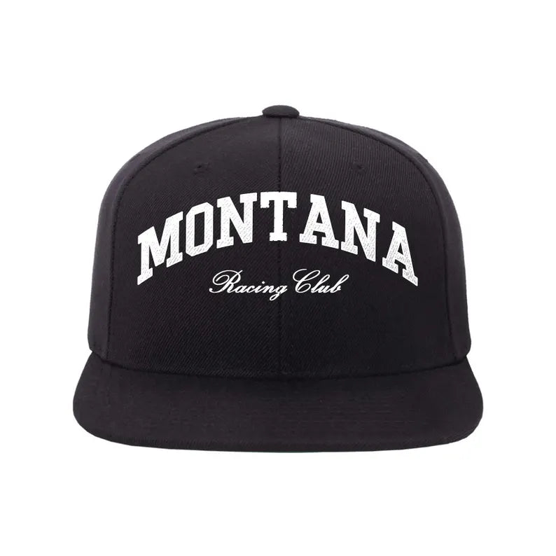 Custom Embroidered Two Tone Snapback Hat: Varsity Font