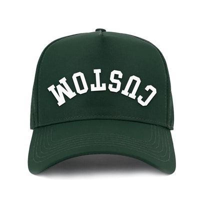 Custom Camo Hat: Embroidered Varsity Font Snapback