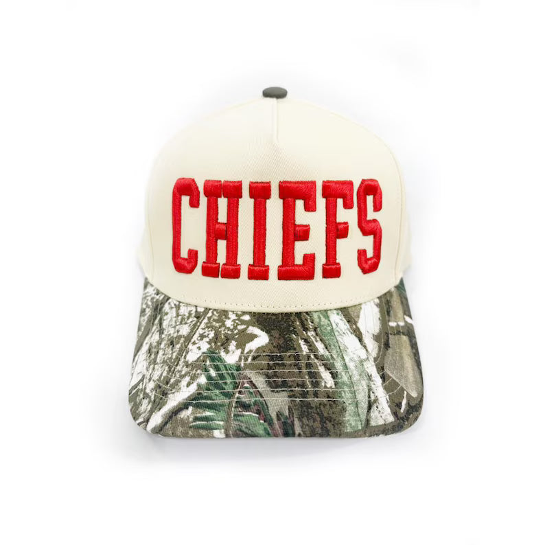 Custom Embroidered Snapback Cap, Two-Tone Leopard Trucker hat