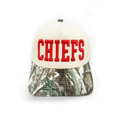 Custom Embroidered Snapback Cap, Two-Tone Leopard Trucker hat