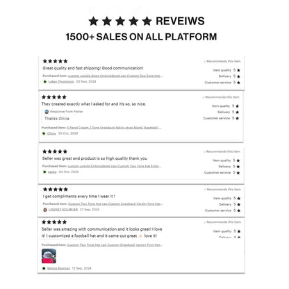 Embroidered Snapback Hat: Custom Two-Tone Arched Text