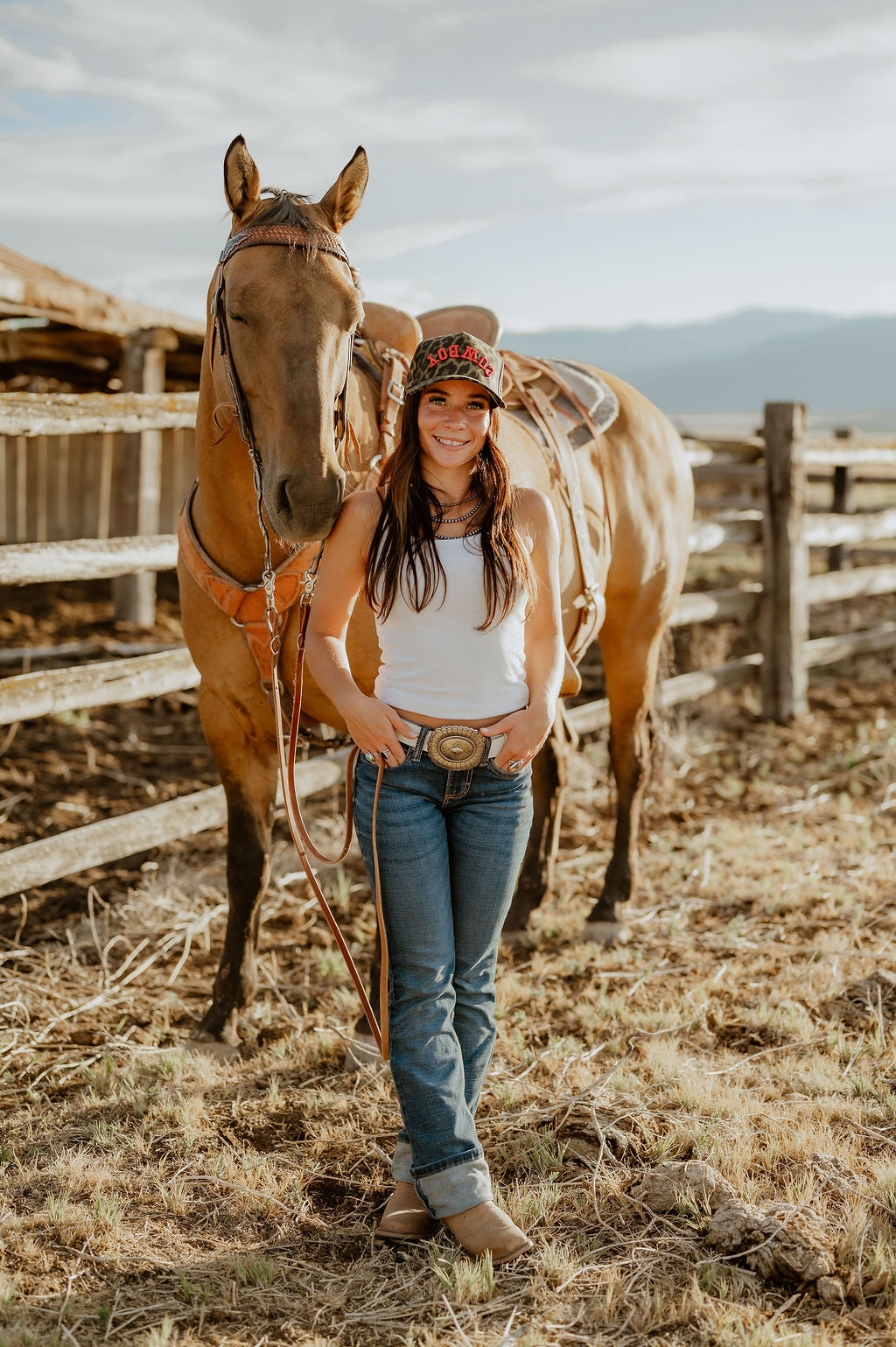 COWBOY Upside Down Trucker Hat