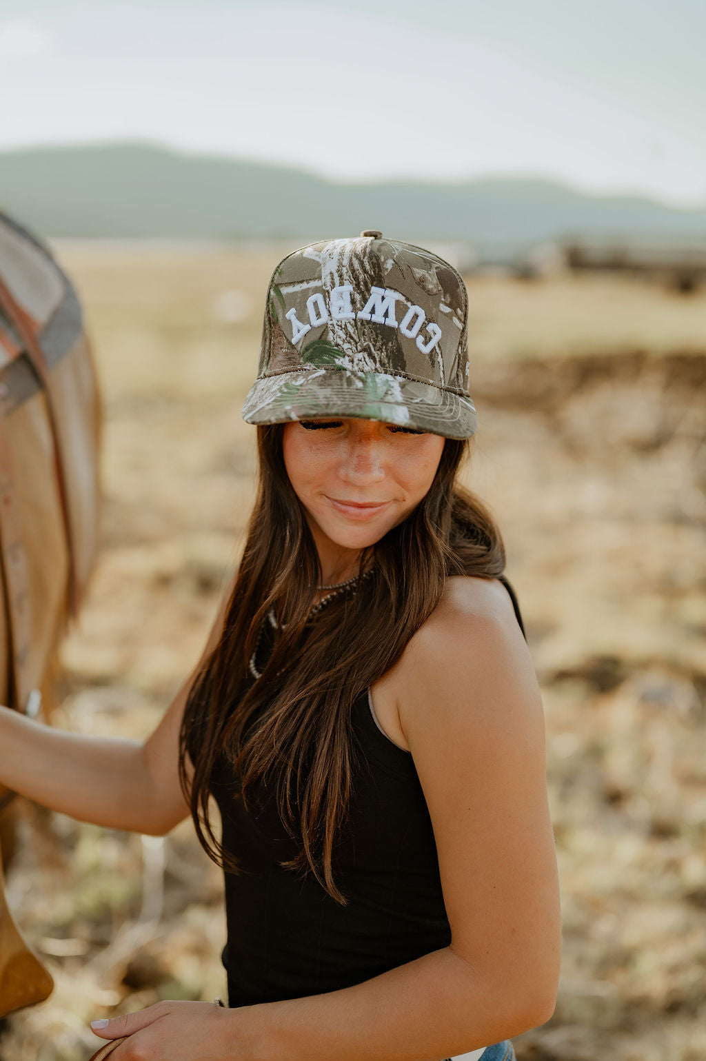 COWBOY Upside Down Trucker Hat