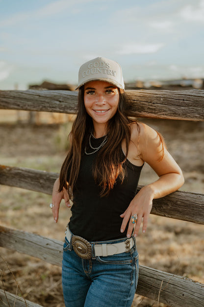 God's Country Embroidered Trucker Hat