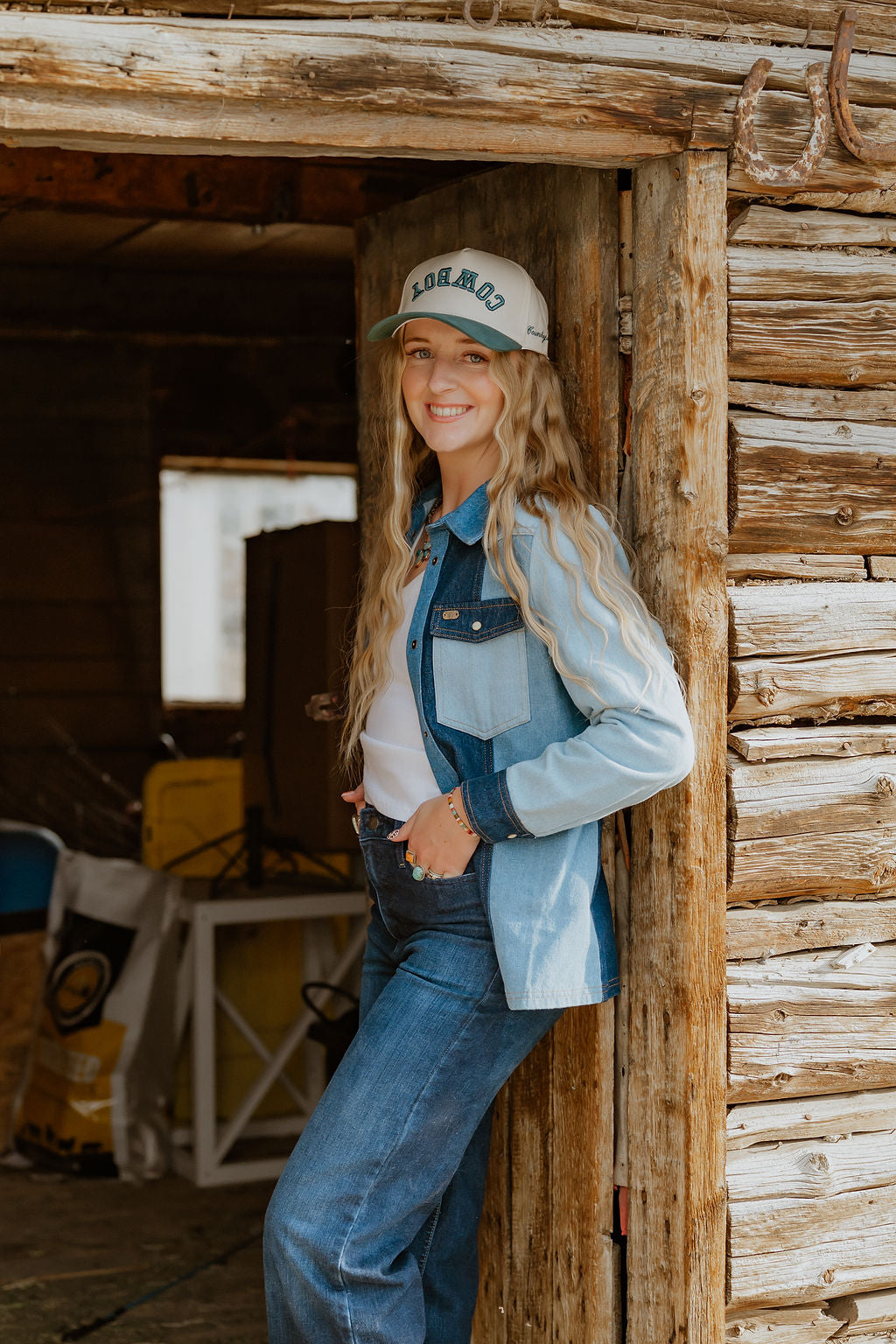 COWBOY Upside Down Trucker Hat