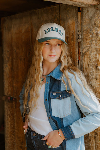 COWBOY Upside Down Trucker Hat