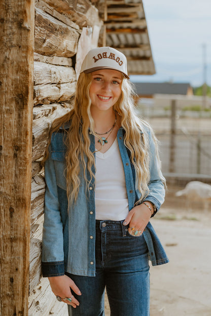 COWBOY Upside Down Trucker Hat