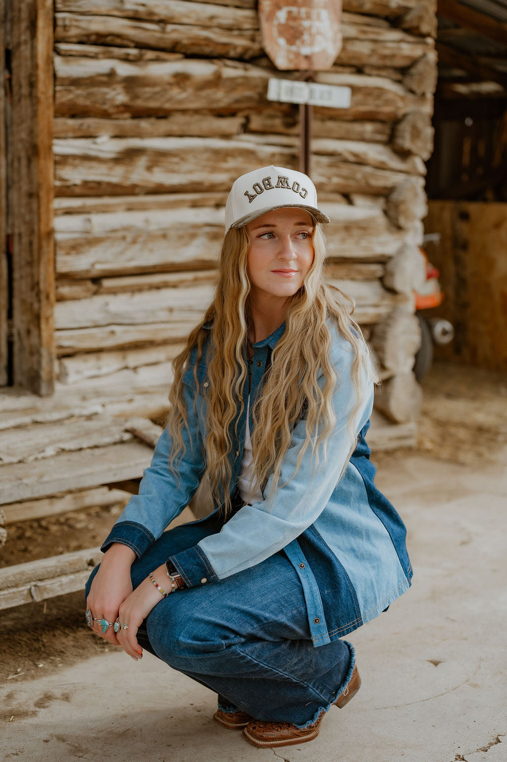 COWBOY Upside Down Trucker Hat