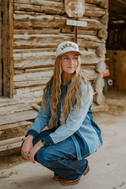 COWBOY Upside Down Trucker Hat