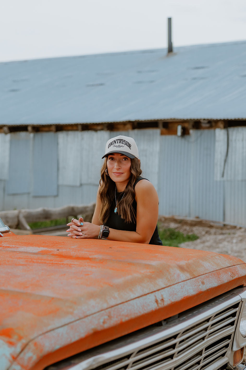Countryside Embroidered Trucker Hat