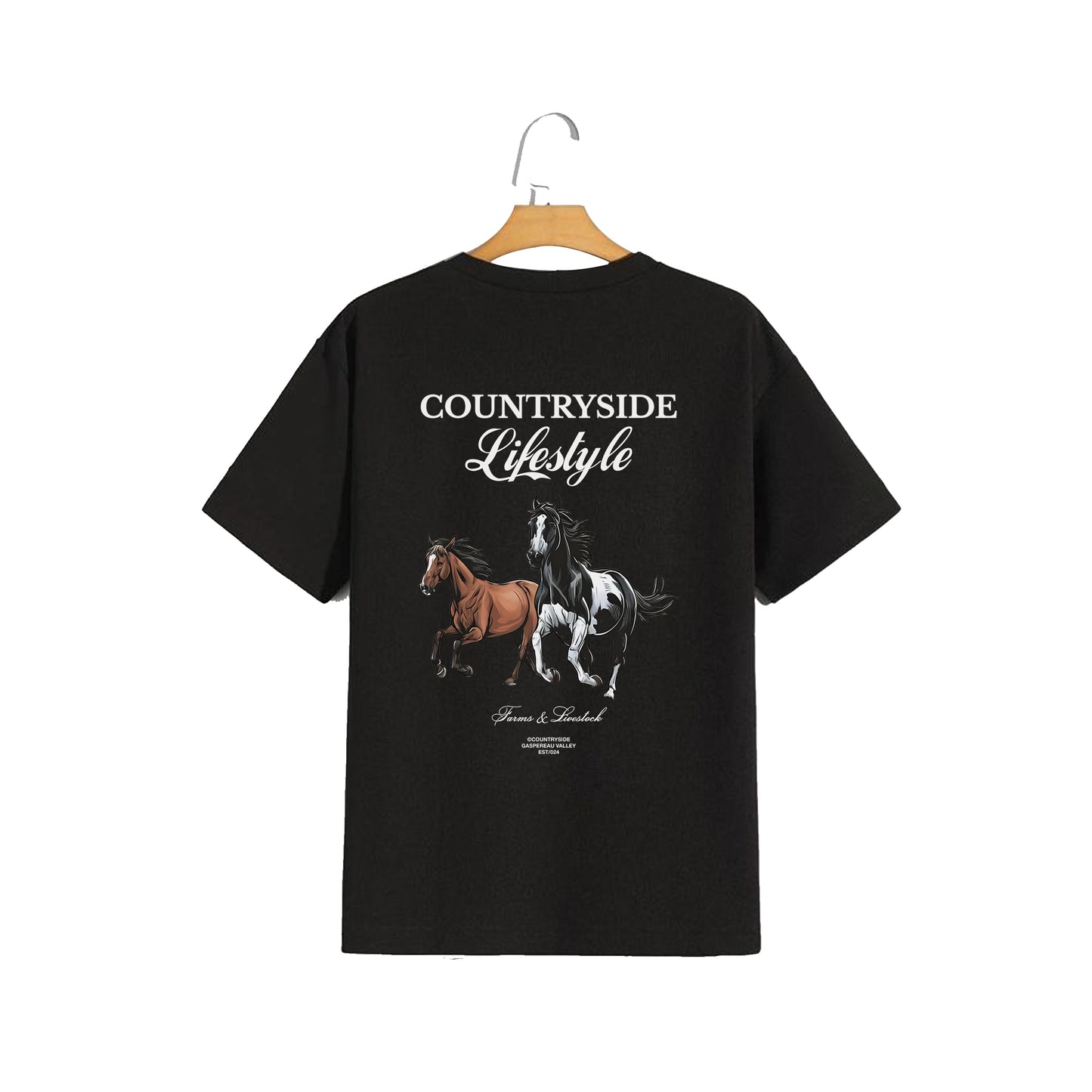 Countryside Running Horse T-shirt