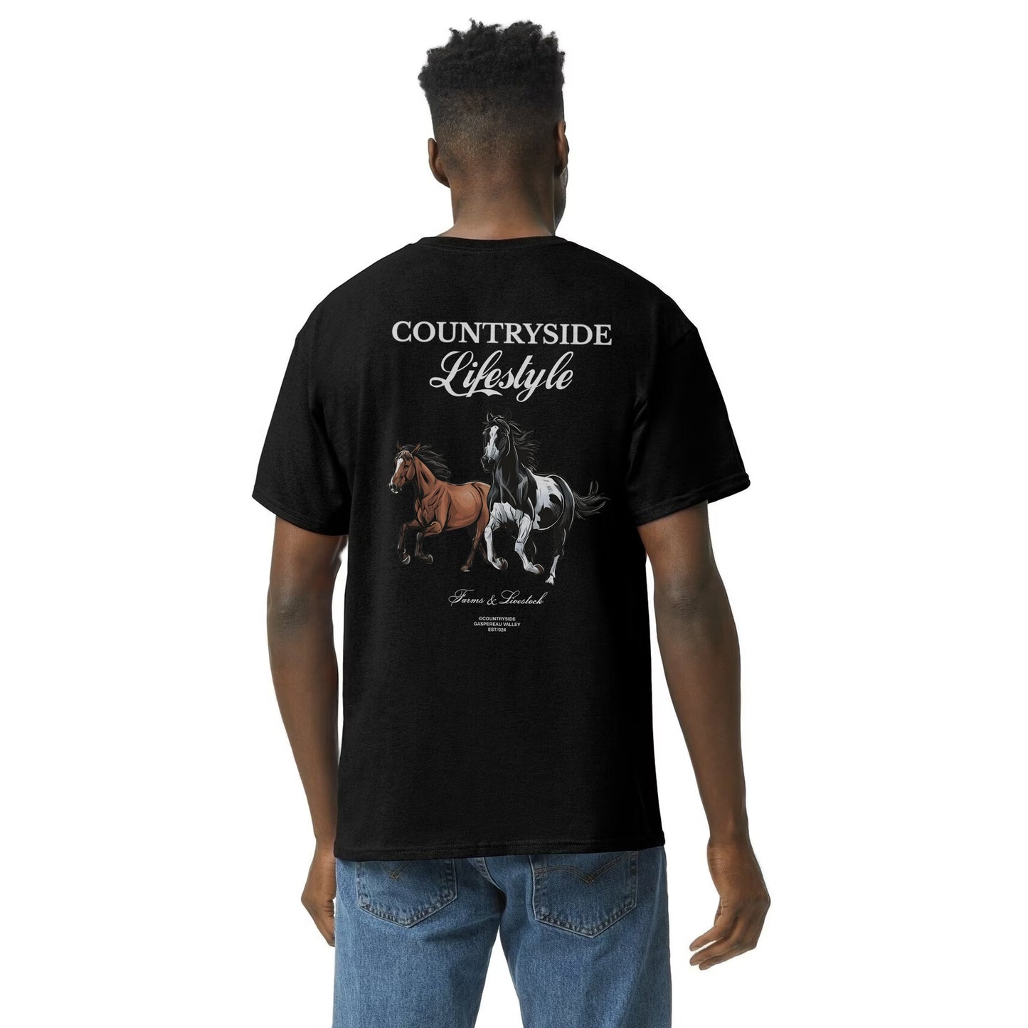 Countryside Running Horse T-shirt