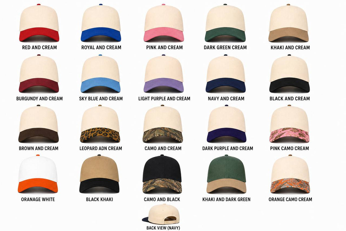 Custom upside down Embroidered Camo Snapback Hat