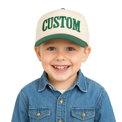 Custom Kids Trucker Hat - Personalized Name, Logo Cotton Cap